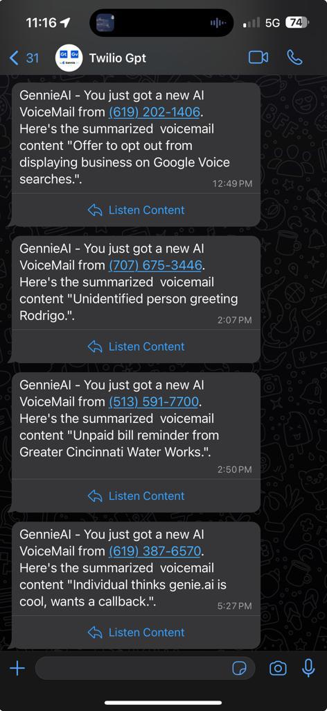 Transforming gennie voice